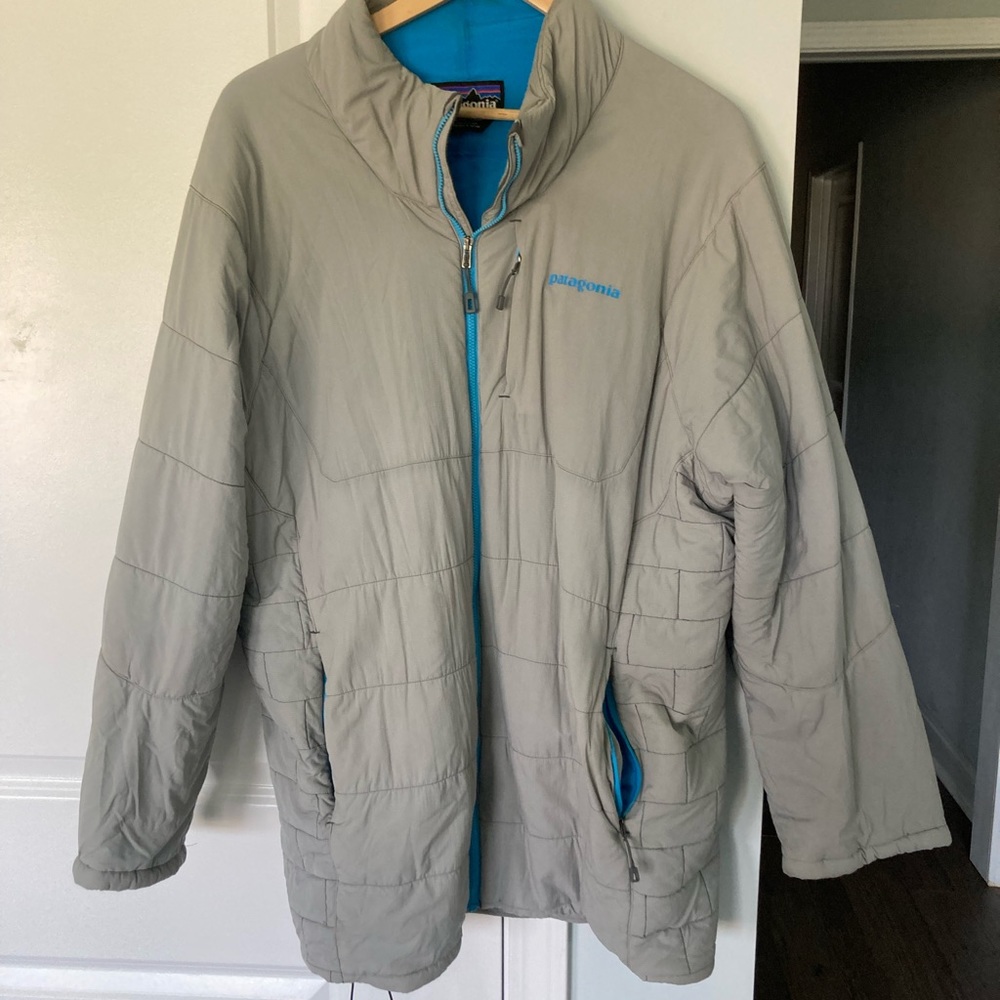 Patagonia nano air grey blue size xxl Wizard sleeves and some company logo